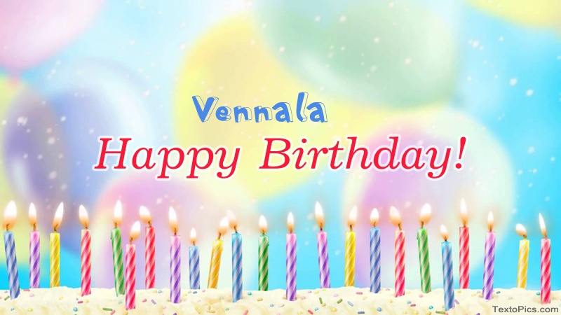 images with names Cool congratulations for Happy Birthday of Vennala