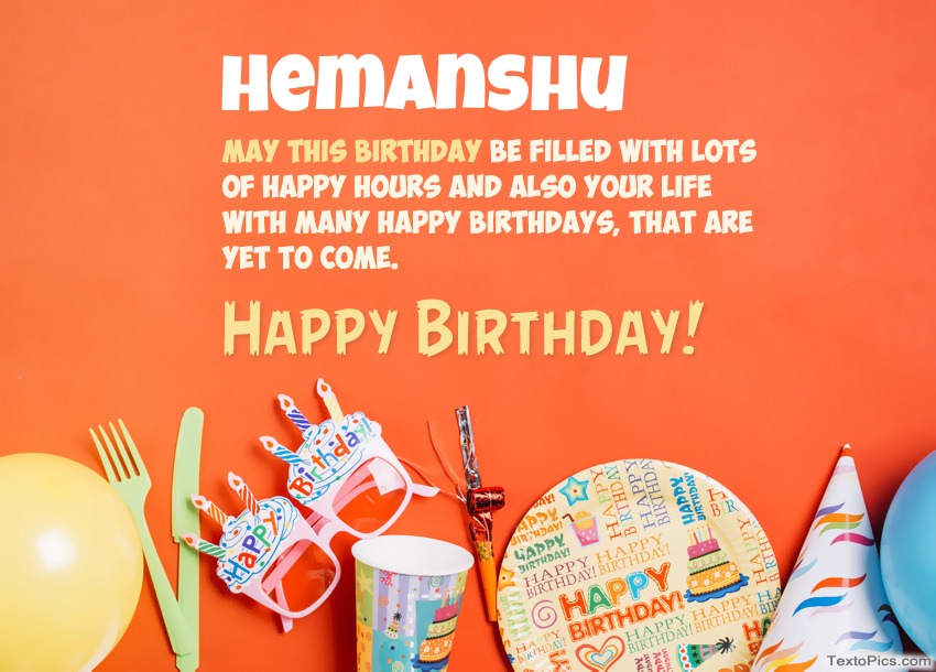 images with names Congratulations for Happy Birthday of Hemanshu