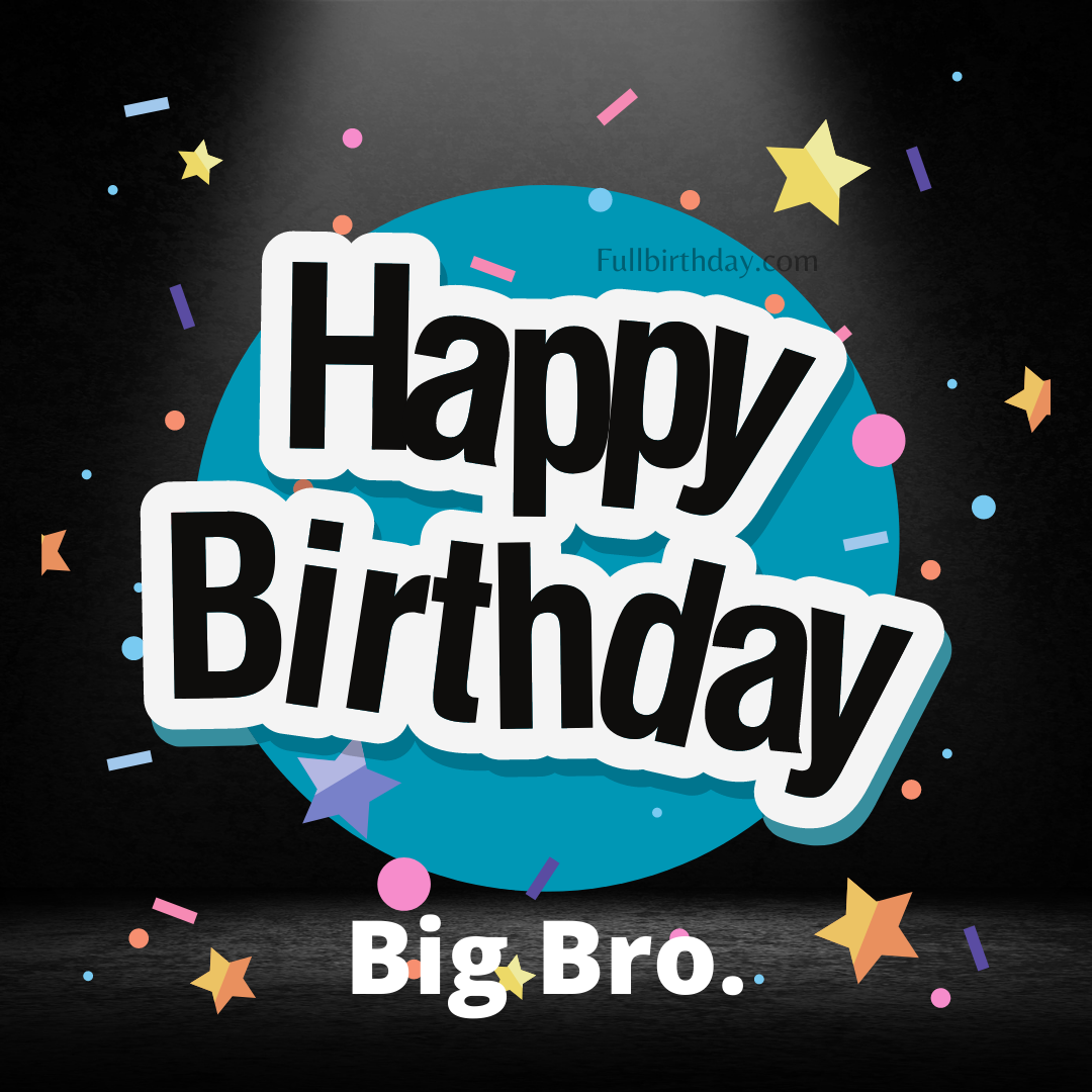 Happy Birthday Wishes for Big Brother for status