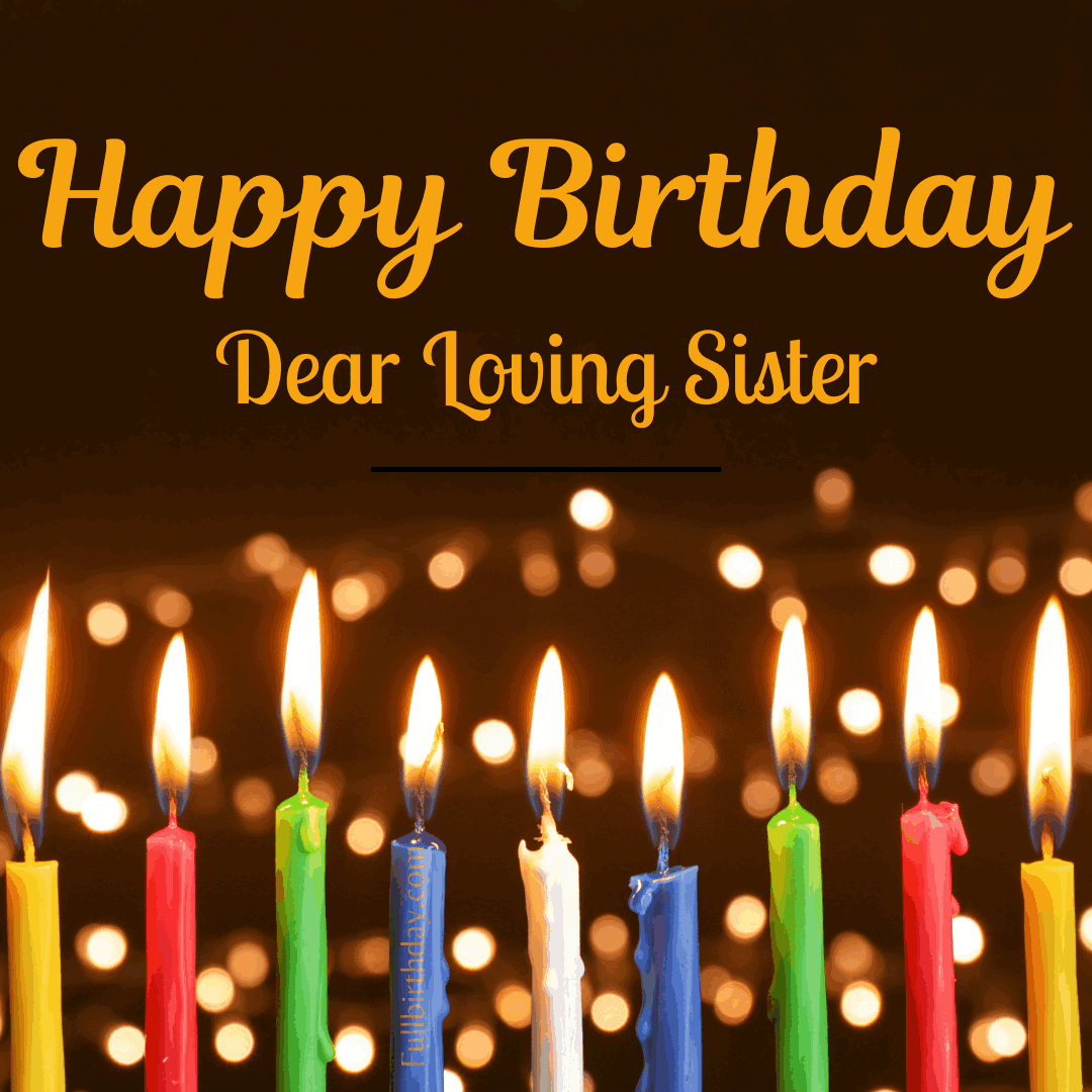 Happy Birthday Wishes with image for Sister