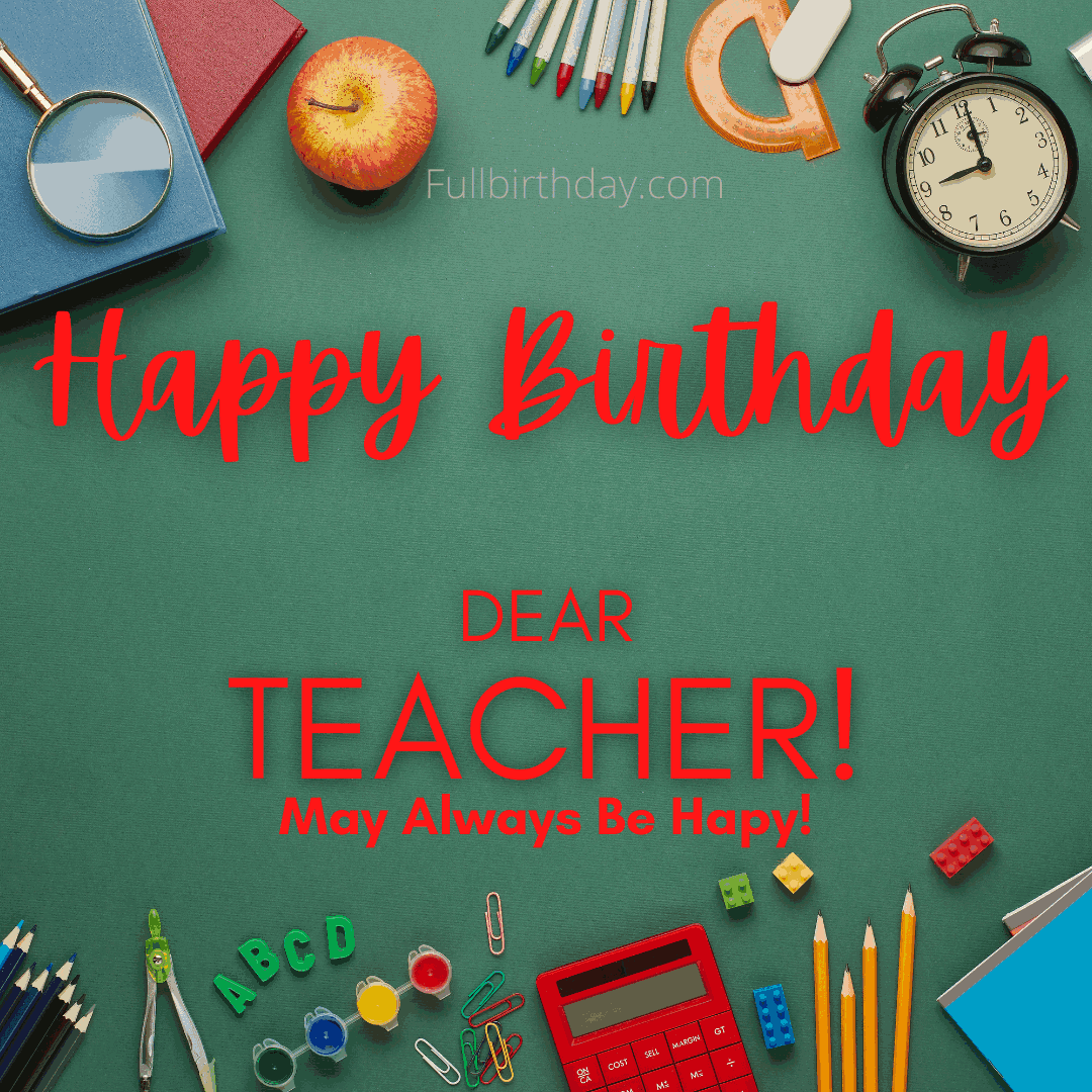 Happy Birthday Wishes for Teacher images