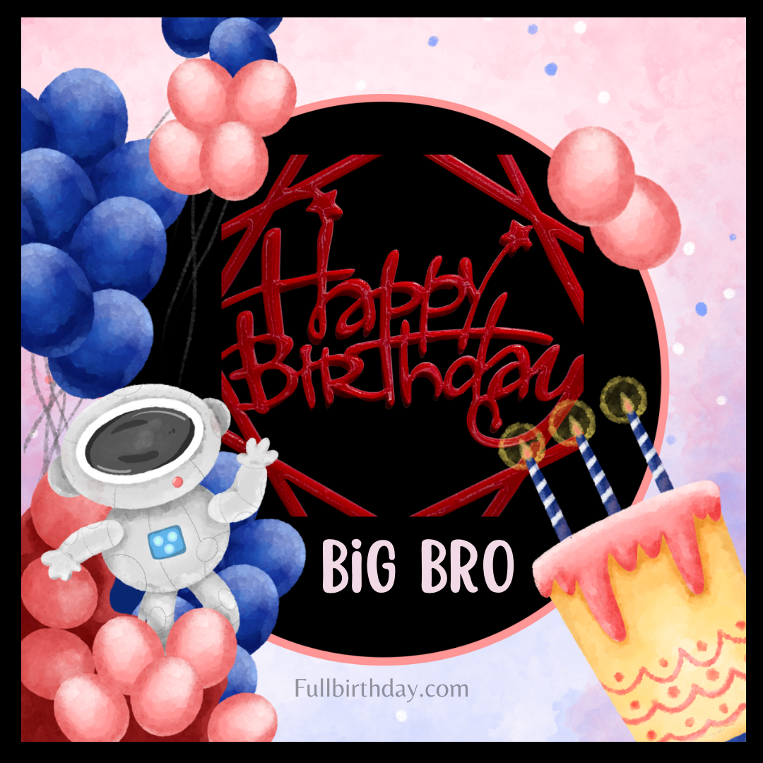 Happy Birthday Wishes to Big Brother