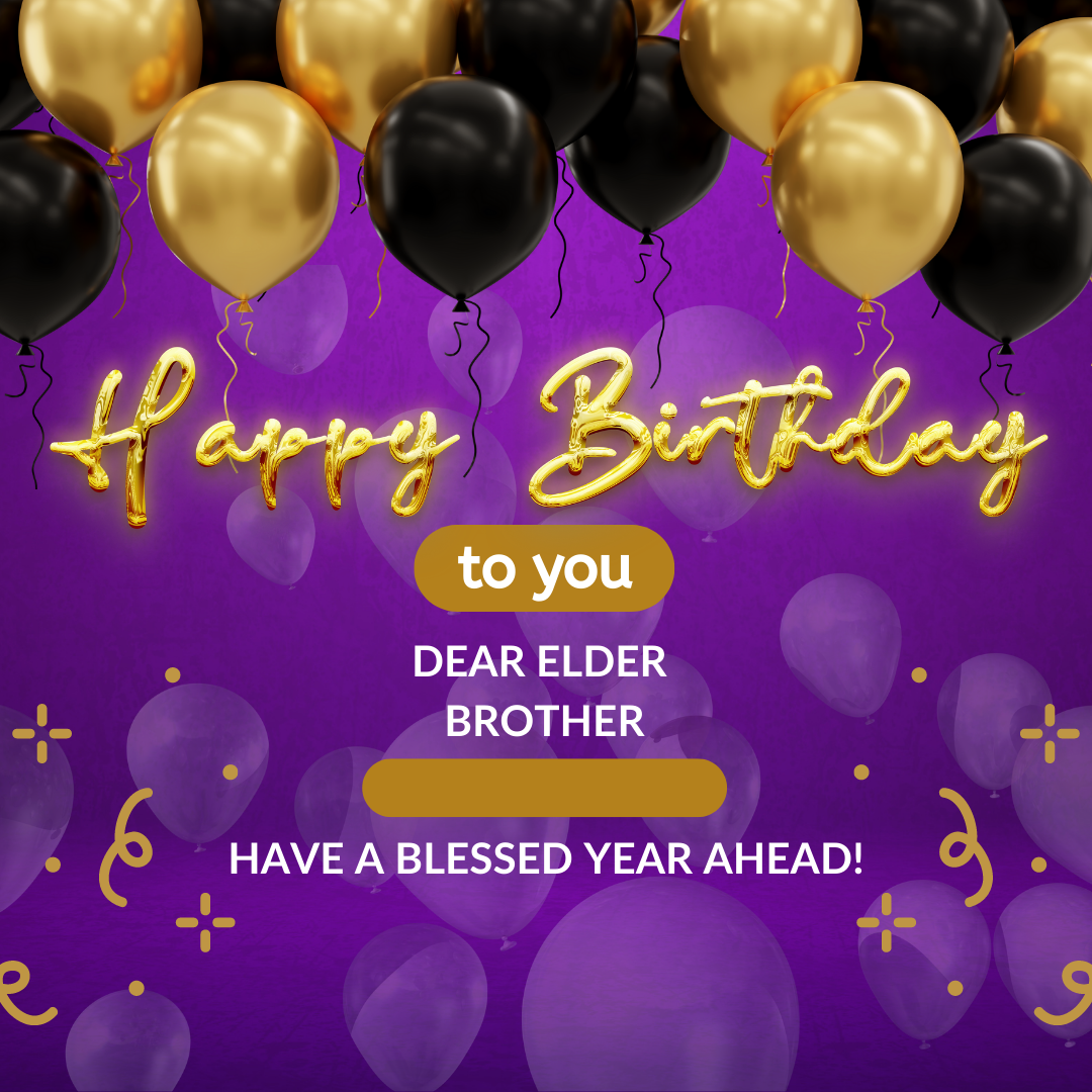Happy Birthday Wishes for Elder Brother